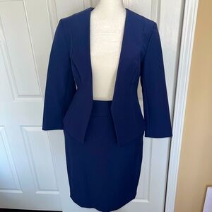 Navy Skirt Suit
